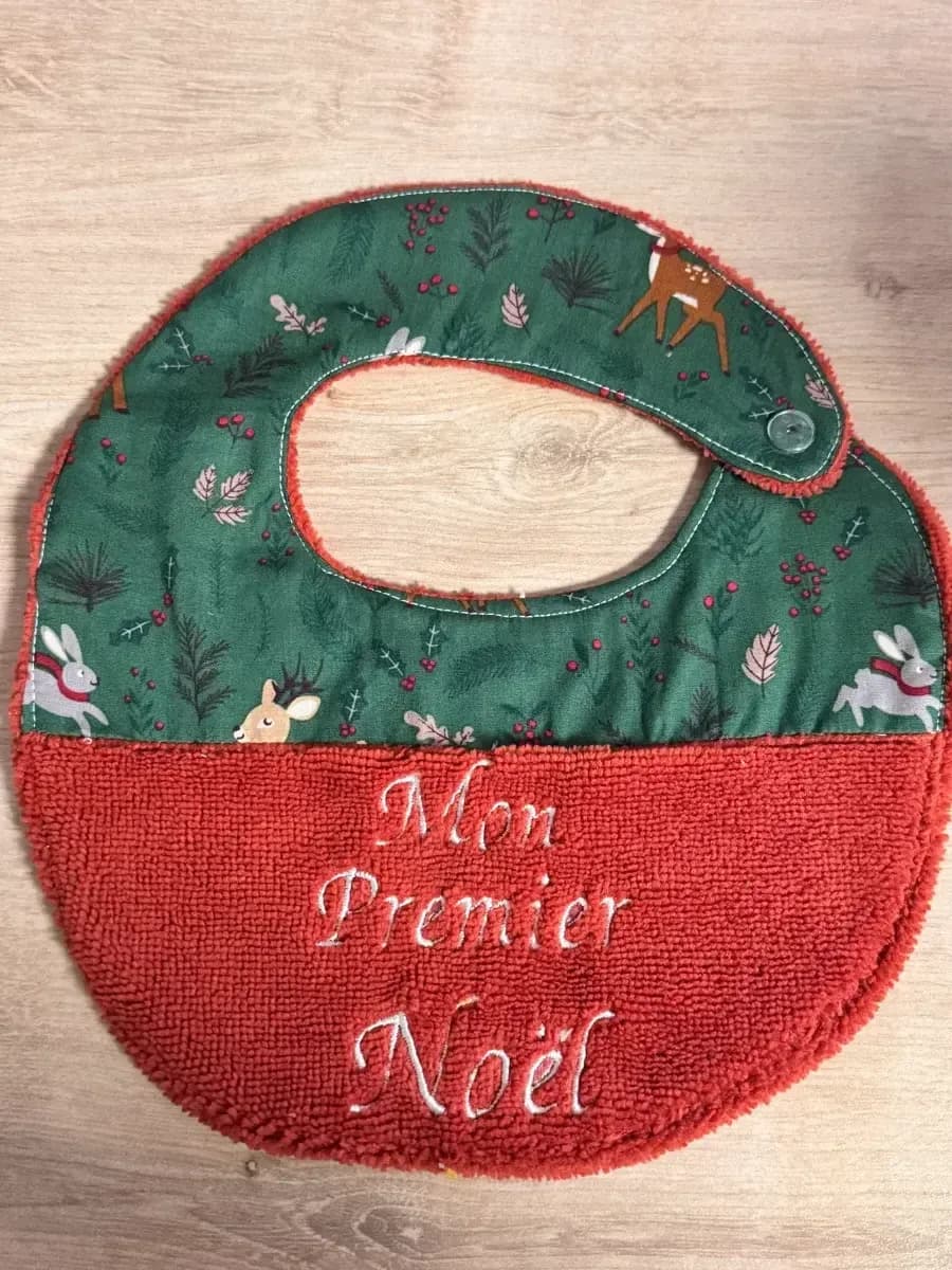 Bavoir Noël Vert