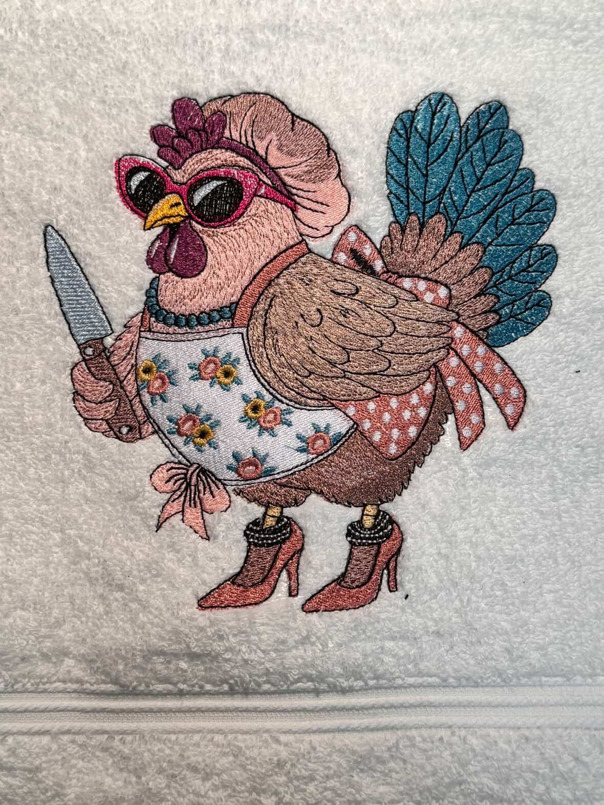 Serviette Poule Originale