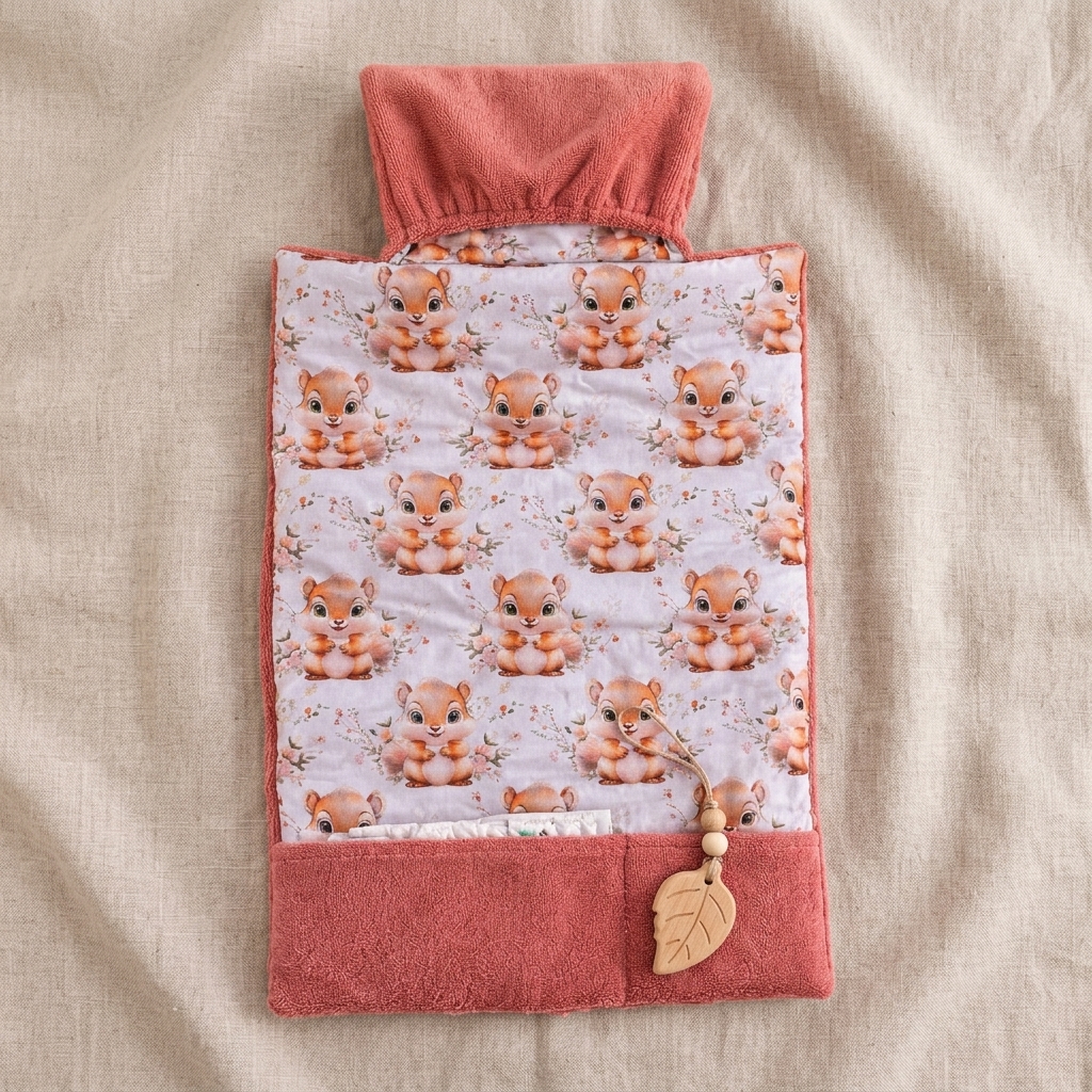 Tapis Nomade Bébé Écureuil & Bambou