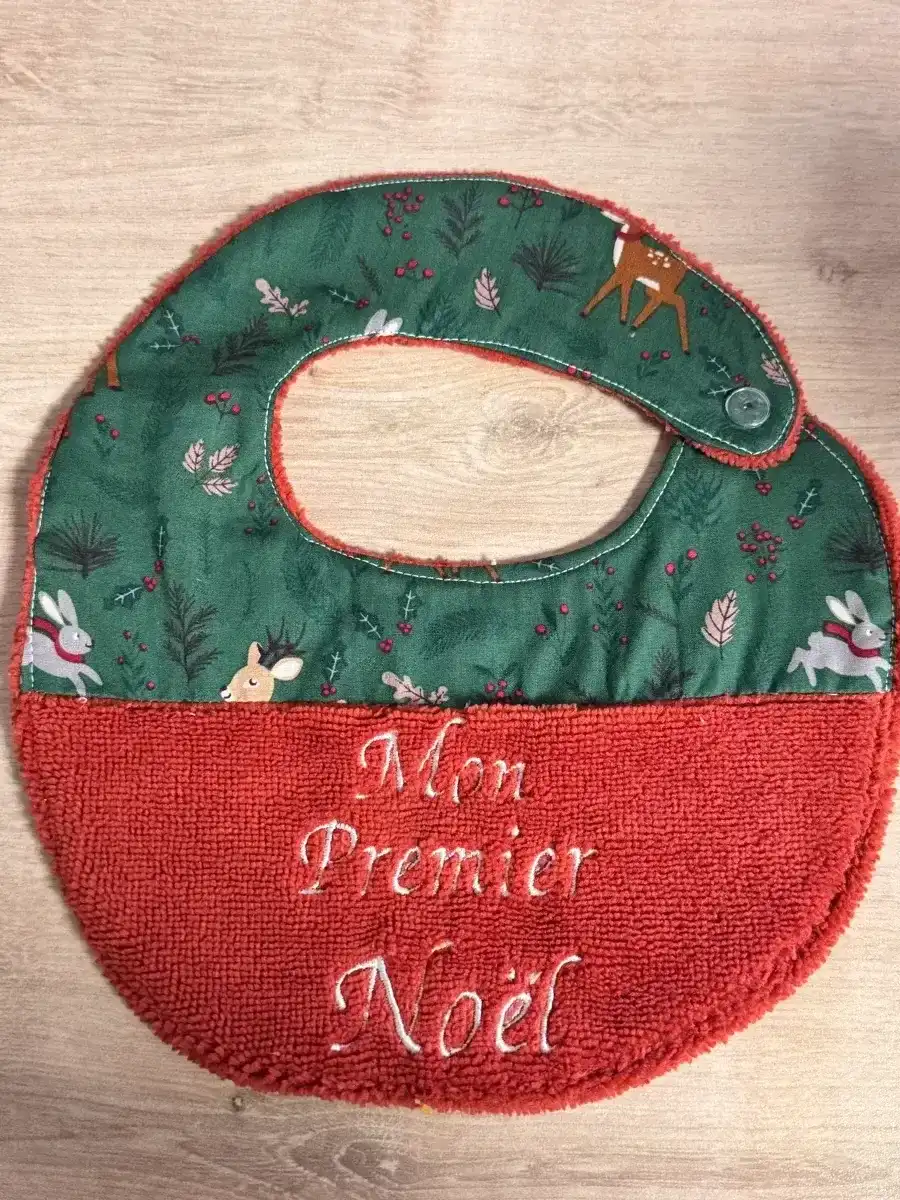 Bavoir Noël Vert