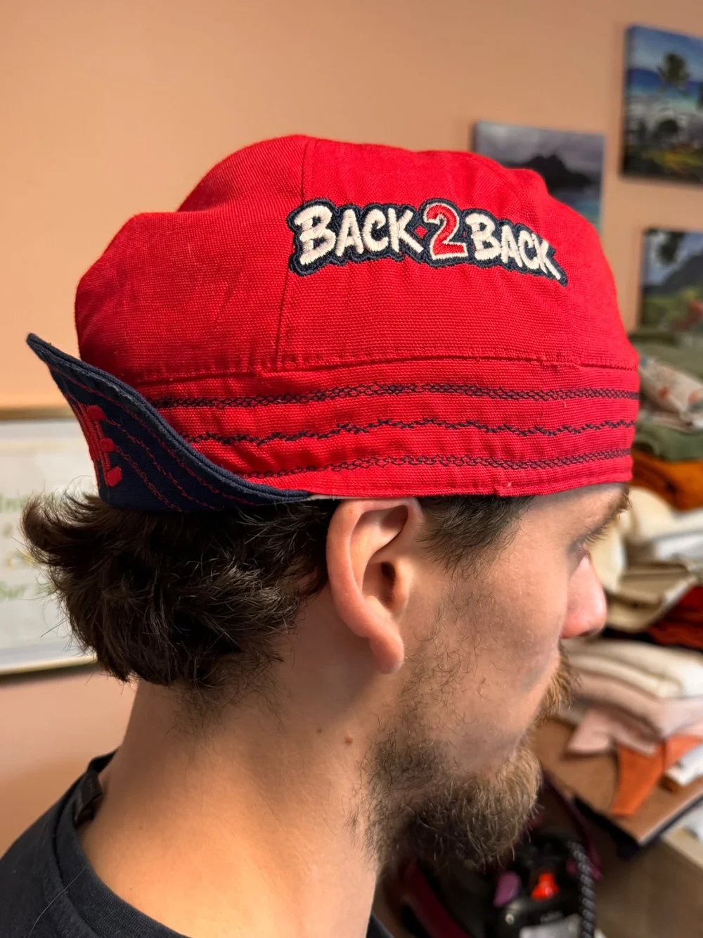 Casquette Confection Main Broderie Relief Back 2 Back